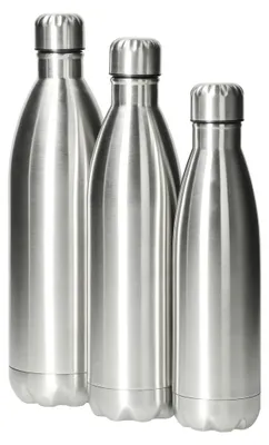 Image de Bouteille isotherme Colare 0,5 l - Bouteille en acier inoxydable à double paroi pour boissons chaudes et froides - Argent