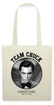 Produktbild von Spreadshirt Gossip Girl Team Chuck Stoffbeutel, One size, Natur