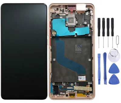 Immagine prodotto di Per Xiaomi Mi 9T / 9T Pro Oro Display OLED LCD Unità Touch con sostituzione telaio