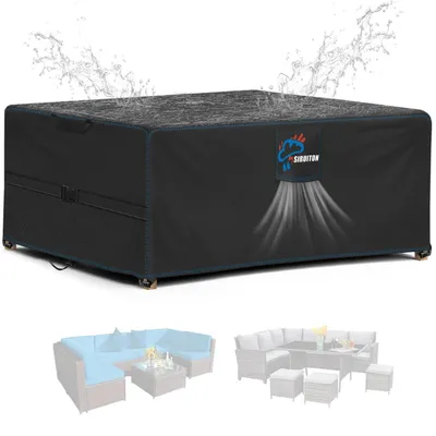 Immagine prodotto di Copertura impermeabile per mobili da giardino, dimensioni 180x100x74 cm, tessuto Oxford 300D