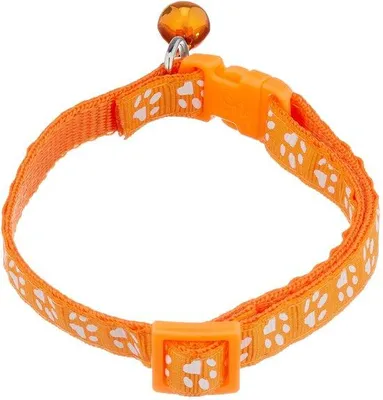Productafbeelding van Verstelbare Honden- en Kattenhalsband met Bel, Oranje