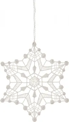 Produktbild von Baumbehang Schneestern II BxHxT 9x9x1cm NEU
