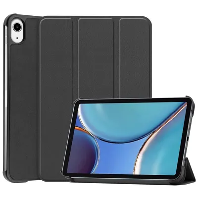 Produktbild von König Design Tablet-Hülle kompatibel mit Apple iPad mini 6 Kunstleder Smart Cover Case Etui Schwarz
