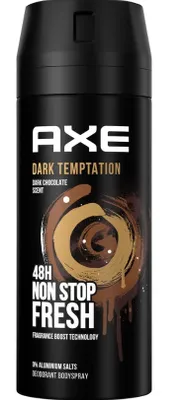 Obrázek produktu pro AXE Dark Temptation, Pánské, Deodorant, Sprejový deodorant, Sprej, 150 ml, 48 h