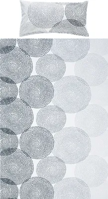 Produktbild von REDBEST Bettwäsche anthrazit-weiß 1x 135x200 cm + 1x 40x80 cm