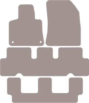 Immagine prodotto di Tappetini auto in velluto per Citroen C4 Grand Spacetourer 7 posti (2013-2021) - set di tappetini LUX beige (4 pezzi)