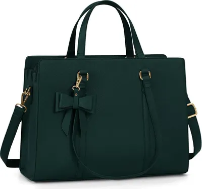 Produktbild von NEWHEY Handtasche Damen Große Schwarz Laptoptasche 15.6 Zoll Kunstleder