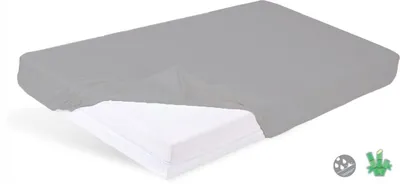 Produktbild von Karo Jersey Spannbettlaken 70x140 cm wasserdicht Baby