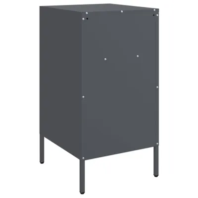 Produktbild von Nachttisch Anthrazit 36x39x68 cm Stahl