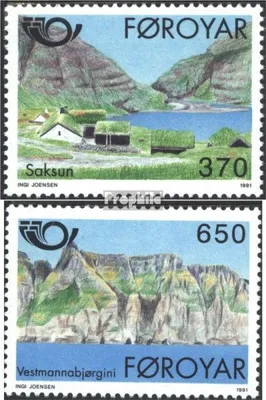 Produktbild von Briefmarken Dänemark - Färöer 1991 Mi 219-220 (kompl.Ausg.) gestempelt NORDEN 91