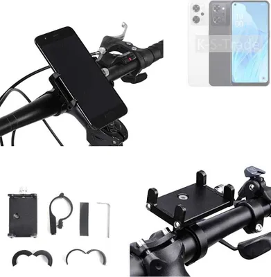 Produktbild von K-S-Trade Handyhalterung für das Fahrrad kompatibel mit Oppo Reno9 A Halter Lenkstange Fahrradhalterung Motorrad Bike Mount Befestigung Smartphone