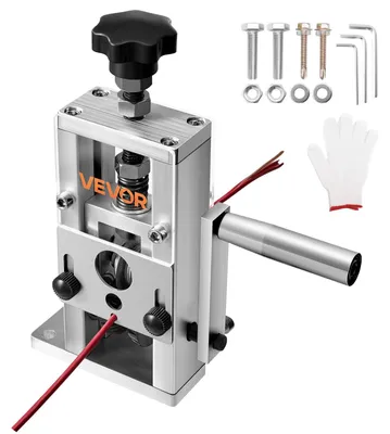Produktbild von VEVOR Manuelle Kabelschälmaschine, 1,5–25mm, Kupferabisolierer mit Handkurbel/Bo
