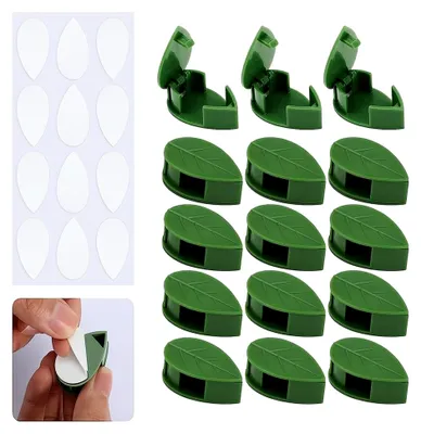 Produktbild von 60 Stück Pflanzenclips für Kletterpflanzen, selbstklebende Pflanzenhalter für Wände