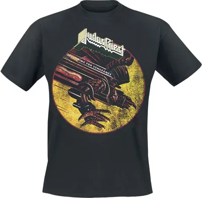 Produktbild von Judas Priest T-Shirt Herren SFV Distressed schwarz XL