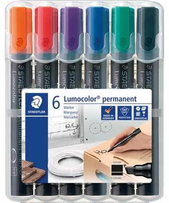 Immagine prodotto di STAEDTLER Marcatore permanente Lumocolor 350, confezione da 6 pezzi