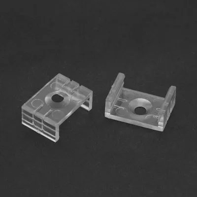 Produktbild von Montageclips für LED-Aluminiumprofile 41010A1 & 41010A2 - Transparent - 2 Stück [41010C]