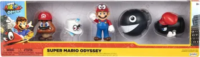 Immagine prodotto di Confezione di action figure Super Mario Bros, 5 pezzi, 6,5 cm