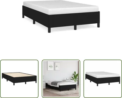 Produktbild von The Living Store Bettgestell Schwarz 120x190 cm Stoff