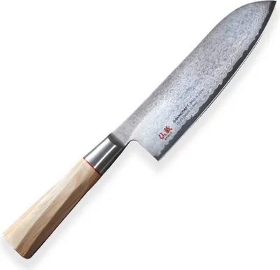 Zdjęcie produktu dla Suncraft nóż kuchenny senzo twisted octagon santoku 167 mm TO04