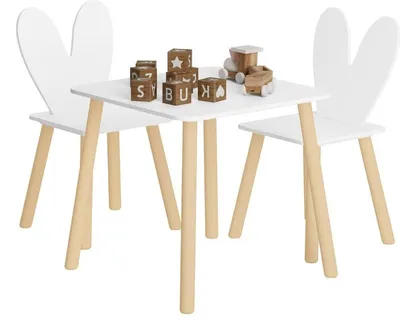 Immagine prodotto di Set da gioco per bambini con tavolino e sedie - Tavolino attività per bambini - Set di gioco creativo - Sicuro e resistente