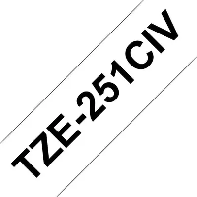 Immagine prodotto di Schriftbandkassette Brother TZe-231CIV 12mm weiß/schwarz