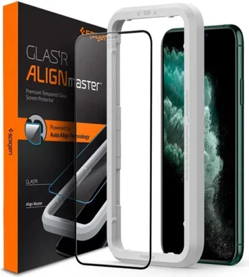 Obrázek produktu pro Spigen Glass FC AlignMaster Ochranná fólie na displej z tvrzeného skla iPhone 11 Pro Max