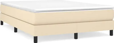 Obrázek produktu pro vidaXL Box spring bed frame cream 140x190 cm látka