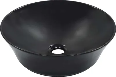Produktbild von "im Sonderangebot"Waschbecken - elegantes Design - Aufsatzwaschbecken - 41x12,5cm Keramik Schwarz DE751471 - Waschbecken