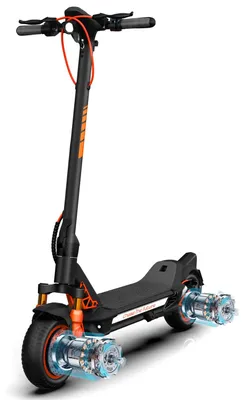 Obrázok produktu pre CUNFON RZ1000 elektrický kolobežka 48V24Ah Skladací Dvojitý Kotúč - Čierna