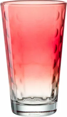 Obrázok produktu pre Leonardo Optic pohár na pitie, pohár, limonádové sklo, červený, 540 ml, 023485