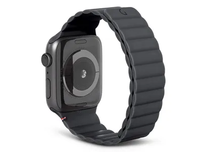 Produktbild von Decoded D22AWS40TSL3SCL, Band, Smartwatch, Schwarz, Apple, Watch series 7 (41mm) / 6 / SE / 5 / 4 (40mm) / 3 / 2 / 1 (38mm), Silikon