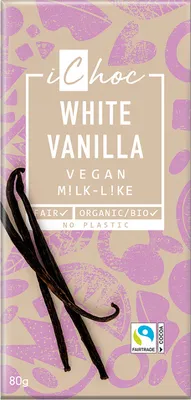 Zdjęcie produktu dla TABLICZKA KAKAOWA Z WANILIĄ FAIR TRADE80 g - ICHOC (VIVANI)