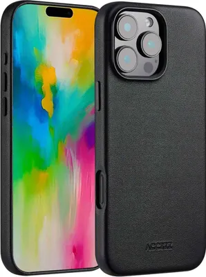 Obrázek produktu pro Kožený kryt Accezz MagSafe pro iPhone 16 Pro Max – černá onyxová