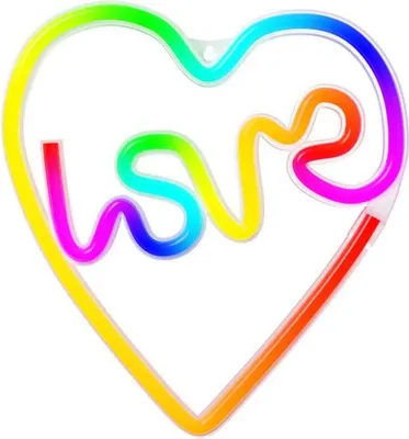 Zdjęcie produktu dla Neon Led Rgb Love W Sercu Flrn02 + Pilot Forever Light