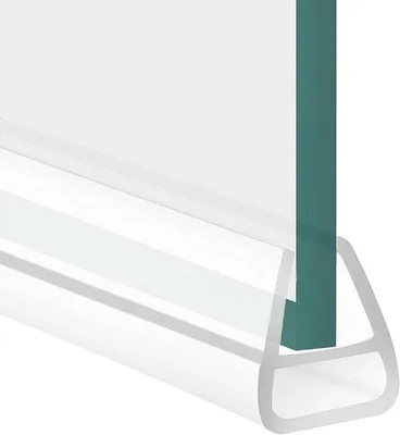 Produktbild von U-förmige Dichtung aus Gummi 200cm transparent für Duschtür und Glaswand