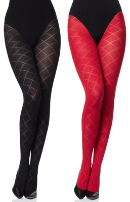 Produktbild von Merry Style 2er Pack Damen blickdichte Strumpfhose MS 328 60 DEN (Bunt, L ) .