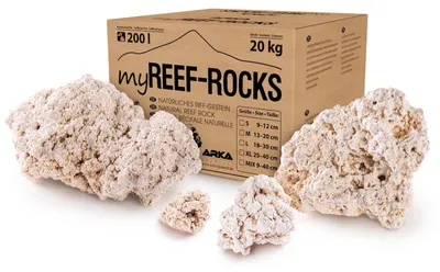 Produktbild von Arka - myReef-Rocks natürliches Aragonitgestein 13-20cm 20 kg