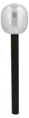 Image de Boland Microphone Argenté Accessoire Déguisement Carnaval
