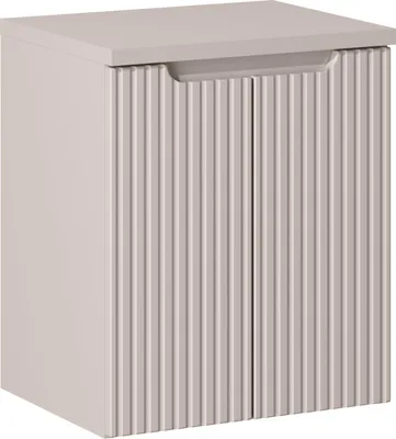 Produktbild von FURNLUX Waschtischunterschrank Nova Beige 50cm / Hauptfarbe: Beige / Abmessungen: 50 x 59 x 40 cm