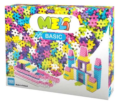 Produktbild von Meli Basic Rosa Bausteine, 1000 Stück.