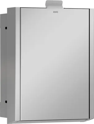 Zdjęcie produktu dla Kosz na odpady higieniczne KWC AR, EXOS, stal nierdzewna, podtynkowy, 234x332x125 mm, ok. 3,7 l
