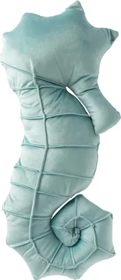 Obrázek produktu pro J-Line polštář mořský koník polyester tyrkysový