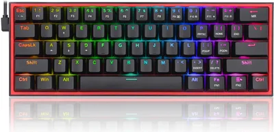Obrázok produktu pre REDRAGON K617-RGB Fizz RGB White/Grey, Kábel, USB, Mechanický spínač kláves, Šedá, Biela