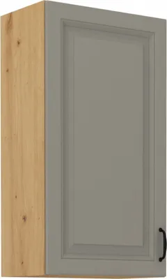 Obrázok produktu pre Vysoká horná skrinka SOPHIA - šírka 50 cm, svetlo šedá / dub artisan