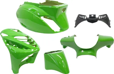 Produktbild von Kawasaki | Plasatset 5-teilig | Für Piaggio Zip-SP ab 2000 in Kawasaki Grün