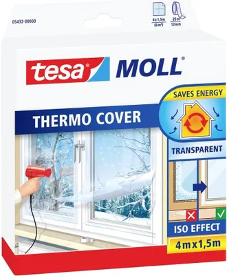 Produktbild von tesa Fensterisolierfolie tesamoll® Thermo Cover transparent 1,5 x 4,0 m