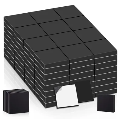 Produktbild von Selbstklebende Magnetfolien, 250 Stück, 10 x 10 x 2 mm dick, quadratische selbstklebende Magnete für Magnettafeln, Flachmagnete, Kühlschrankmagnete, Mini-Magnetfolien für Whiteboards