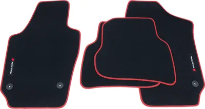 Produktbild von Fußmatten Sportline passend für Seat Ibiza 4 6J 6P FR Cupra ST SC 2008-05/2017, Bandeinfassung:Rot
