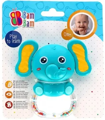 Obrázok produktu pre Hrkálka Słonik, zvuk "Bam Bam", model 592800
