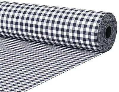 Immagine prodotto di Tessuto in cotone Gamusi a quadretti Vichy blu – Larghezza 280 cm, venduto al metro – 70% cotone, 30% poliestere – OEKO-TEX Standard 100 – Taglio continuo